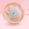 USB Car Fan Car Air Outlet Cooling Fan With LED Light Creative Little Fan For Vehicles Interior Accessories