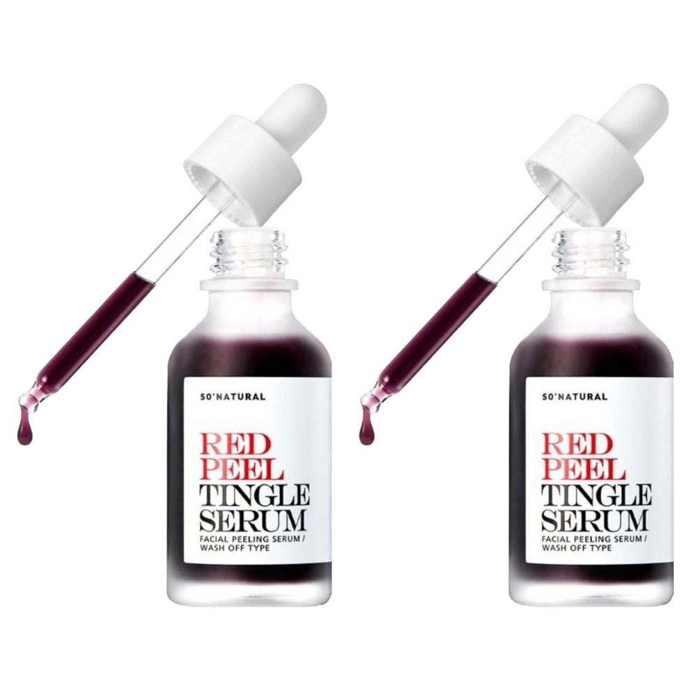 SO NATURAL Red Peel Tingle Serum, 35ml, 2pcs