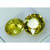 Yellow Sapphire Excellent Round Cut 20.54 Ct Natural Certified Gemstone Of Pair