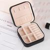 New Single Layer Jewelry Box for Women Ladies Travel Leather Necklace Storage Box Schmuck Organizer Earring Box SSH01