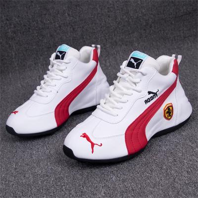 Scarpe da Ginnastica in Pelle alla Moda Unisex per Primavera e Autunno con Suola Morbida Traspirante e Rialzo