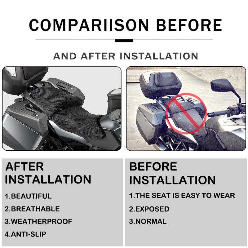 For Honda NT 1100 NT1100 2022 - 2023 Accessories : Premium 3D Breathable Seat Cover - Enhanced Comfort and Protection