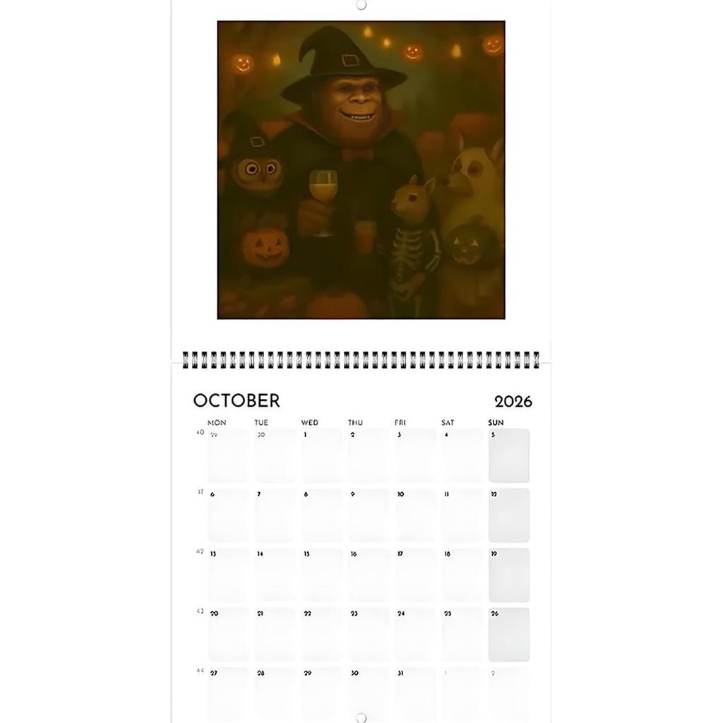 Adventures Wall Calendar, Jan. 2026 - Dec. 2026 Creative Design Thick Paper Calendar With Many Interesting Pictures