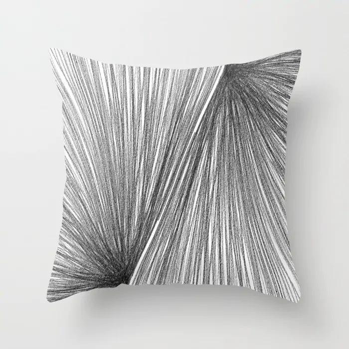 New Product Geometric Abstract Pillowcase Peach Leather Fleece Office Pillowcase Car Cushion Cover Waist Pillowcase