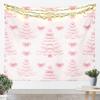 Merry Christmas Tapestry Santa Claus Wall Art for Living Room Bedroom Snowflake Wall Hanging Blanket Holiday Gift Home Decor