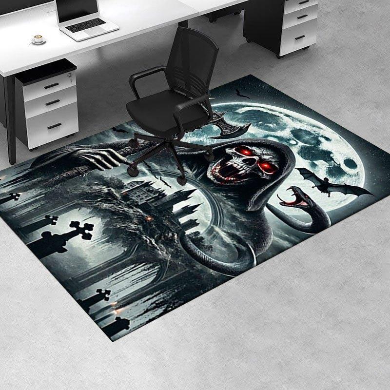 Gothic Grim Reaper Wall Art Print PosterOffice Mat Home Decor Office Desk Chair Carpet for office ph131