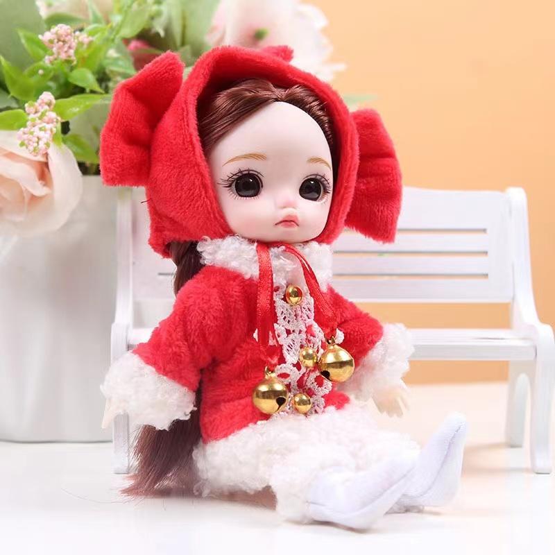 

Новая 16 см BJD Мини Кукла 13 Подвижных Суставов Девочка Малышка Большие Глаза Красивая DIY Игрушка Кукла С Одеждой Одевается 1/12 Модная Кукла 1pc