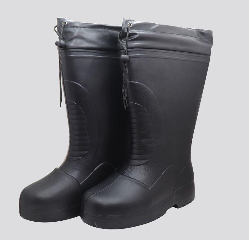 Winter Warm Rain Boots: Removable Washable EVA, Anti-Smash, Thickened for Cold Storage, Fishing, Boats, Non-Slip Work Shoes.