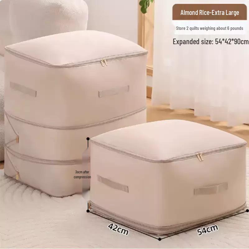 Large Capacity Down Comforter Compression and Storage Bag – Dustproof, Moistureproof Organizer for Quilts, Clothing, and Moving.