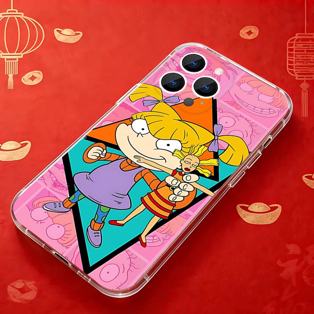 C-Chuckie A-AngelicaS Rugrat Phone Case For iPhone 17,16,15,14,13,12,11 Pro,Max,Plus,X,XS,XR,SE4,E Mini Transparent Soft Cover