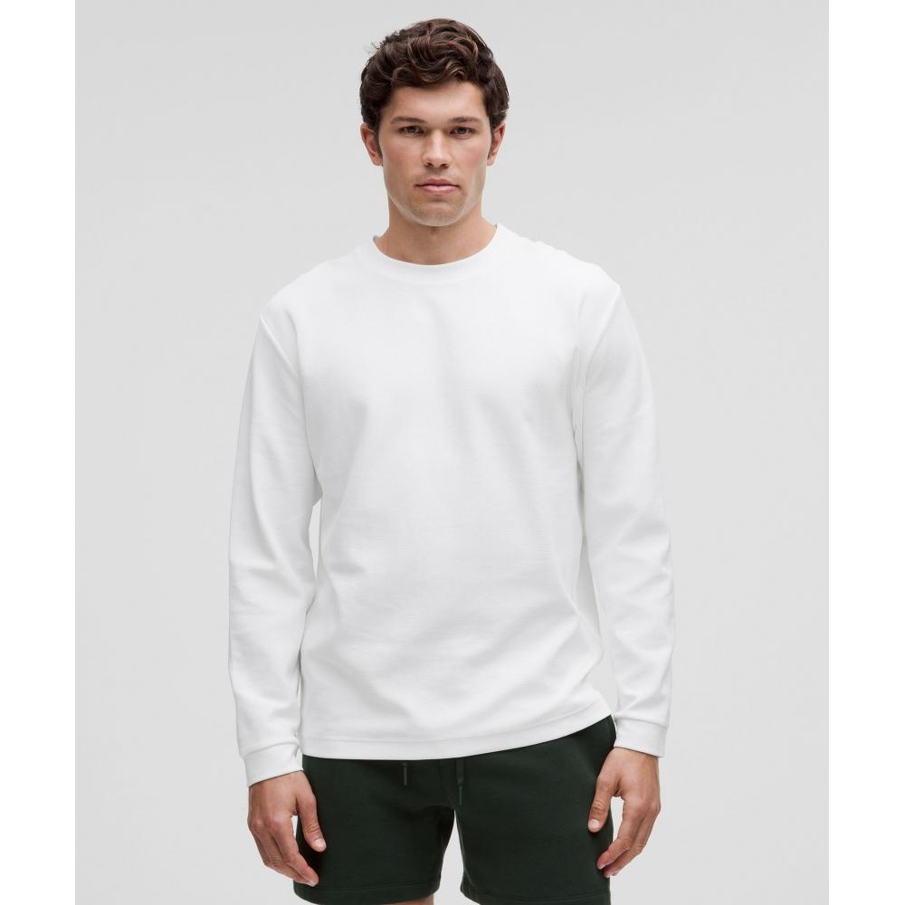 

Lululemon Heavyweight Cotton Textured Long Sleeve Shirt White XXL