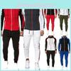 Stylish Men's Tracksuit Jogging Hoodie Coat Jacket With Zipper And Adjustable Pants Set For Activewear