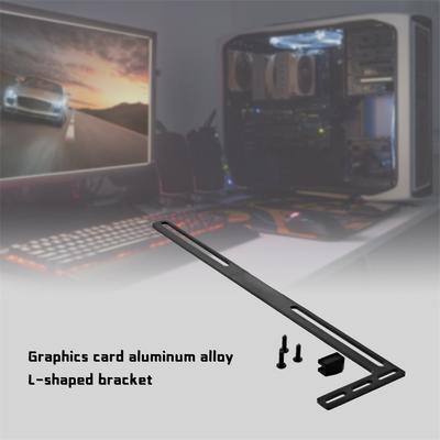 Langlebige Aluminiumhalterung Grafikkarten GPU-Kartenhalter L-förmige Stütze Universeller Kühler Mainboard