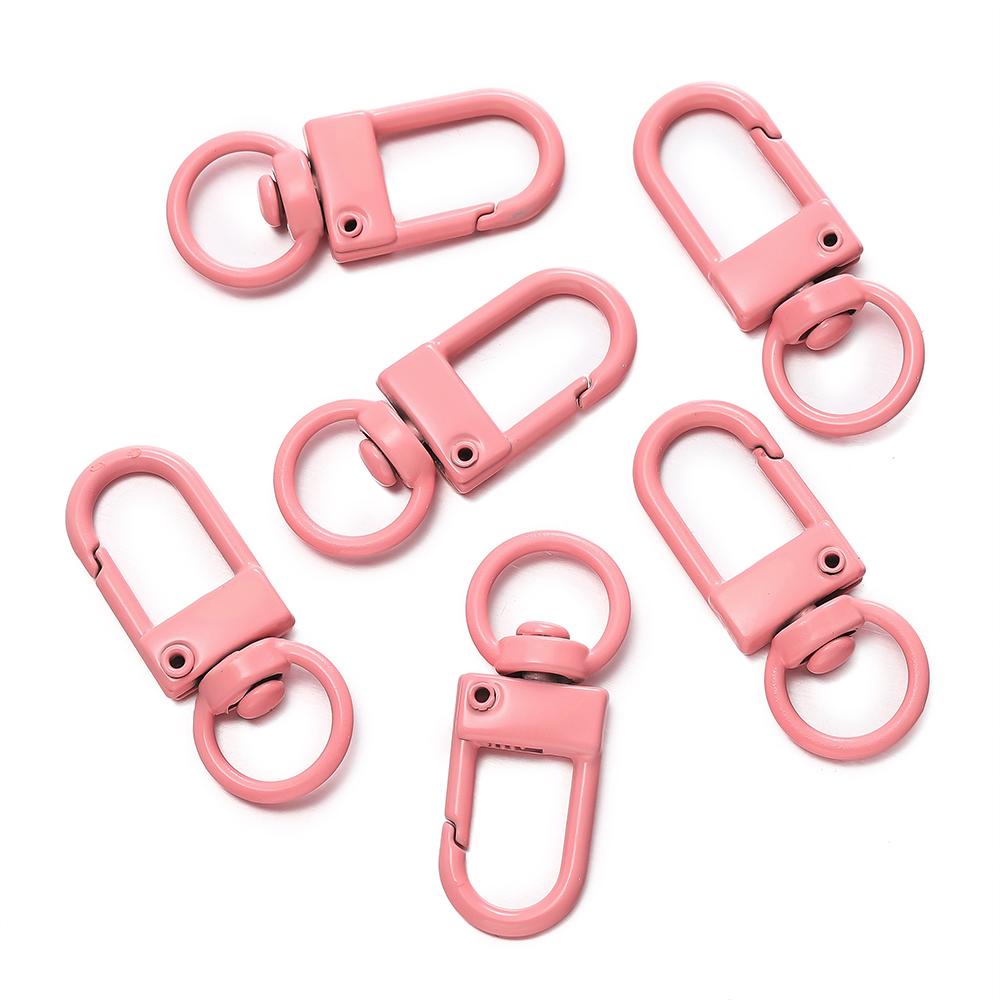 10pcs/Lot High Quality Colorful Alloy Snap Lobster Clasp Hooks Keychain Findings for DIY Key Chain Necklace Bracelet Supplies