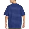 Nike SB Loose Fit Striped Short Sleeve T-Shirt Men Tops Space-Blue HJ0813-492