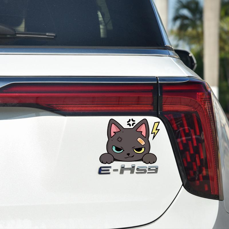 Zhaogi cat car cute cat car stickers glass cover scratches stickers electric car cartoon body stickers decorative accessories
