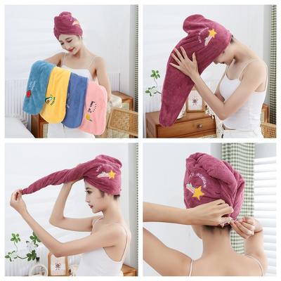 Kadın Yumuşak Mikrofiber Havlu Duş Başlığı Havlu Banyo Şapkaları Kadınlar için Kuru Saç Bonesi Hızlı Kuruyan Yumuşak Bayan Türban Kafa Kız Havlusu