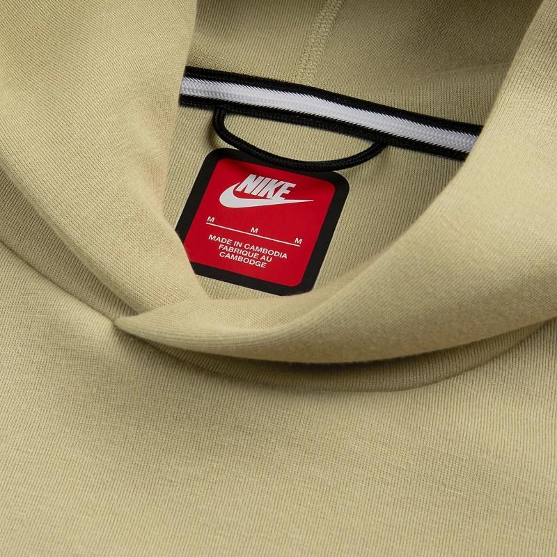 Nike Tech Reimagined Hooded Pullover Long Sleeve Sweatshirt Men Sweatshirt Olive-Green FZ0745276