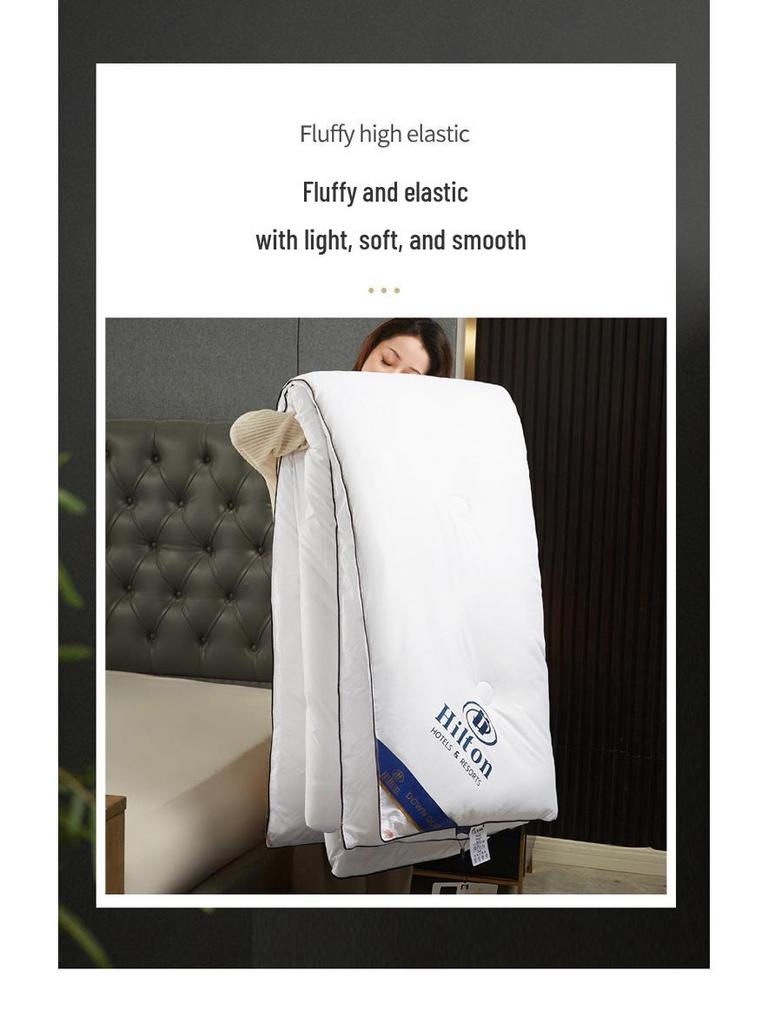 Hilton Hotel Style Silk Cotton Quilt - Elegant & Lightweight for Spring, Summer, Autumn