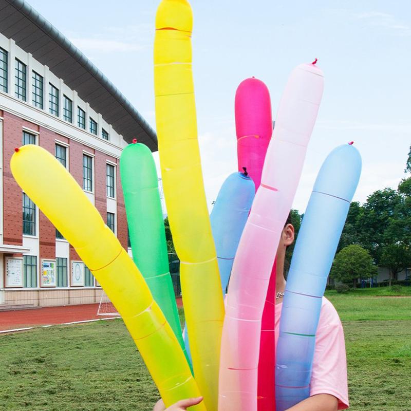 10/20pcs Rocket Balloon Flying Squeaking Mixed Color Outdoor Activities Games Latex Balloon Festive Wedding Party Decoration TMZ