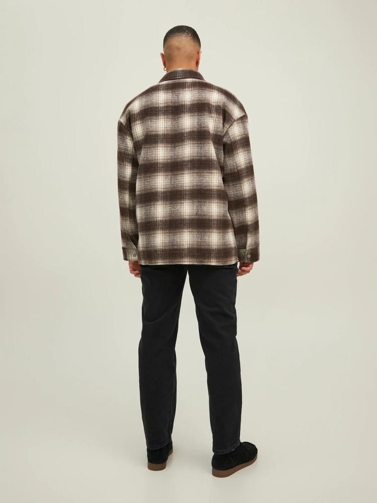 Демисезонная куртка Jack & Jones Bane Hemd-Jacke (12204201) brown/seal brown