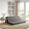 Folding Sofa Bed 180 x 67 x 45 cm Light Grey