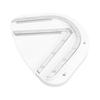 Under Cabinet Jar Opener Double U Shaped Grooves Effortless Under Counter Jar Cap Opener for Can Bottle Caps White