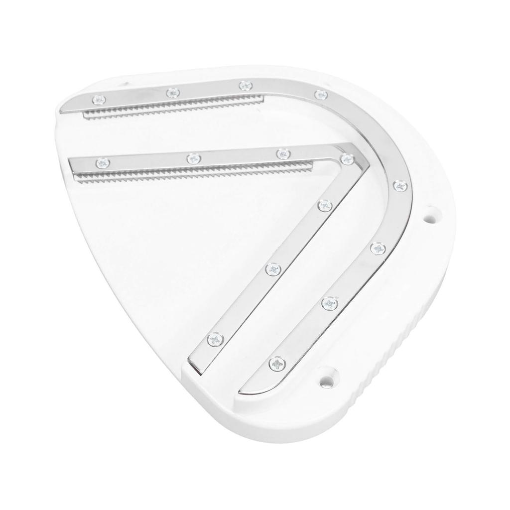 Under Cabinet Jar Opener Double U Shaped Grooves Effortless Under Counter Jar Cap Opener for Can Bottle Caps White