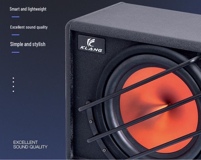 10-Inch Active High-Power Car Subwoofer for Audio Modification