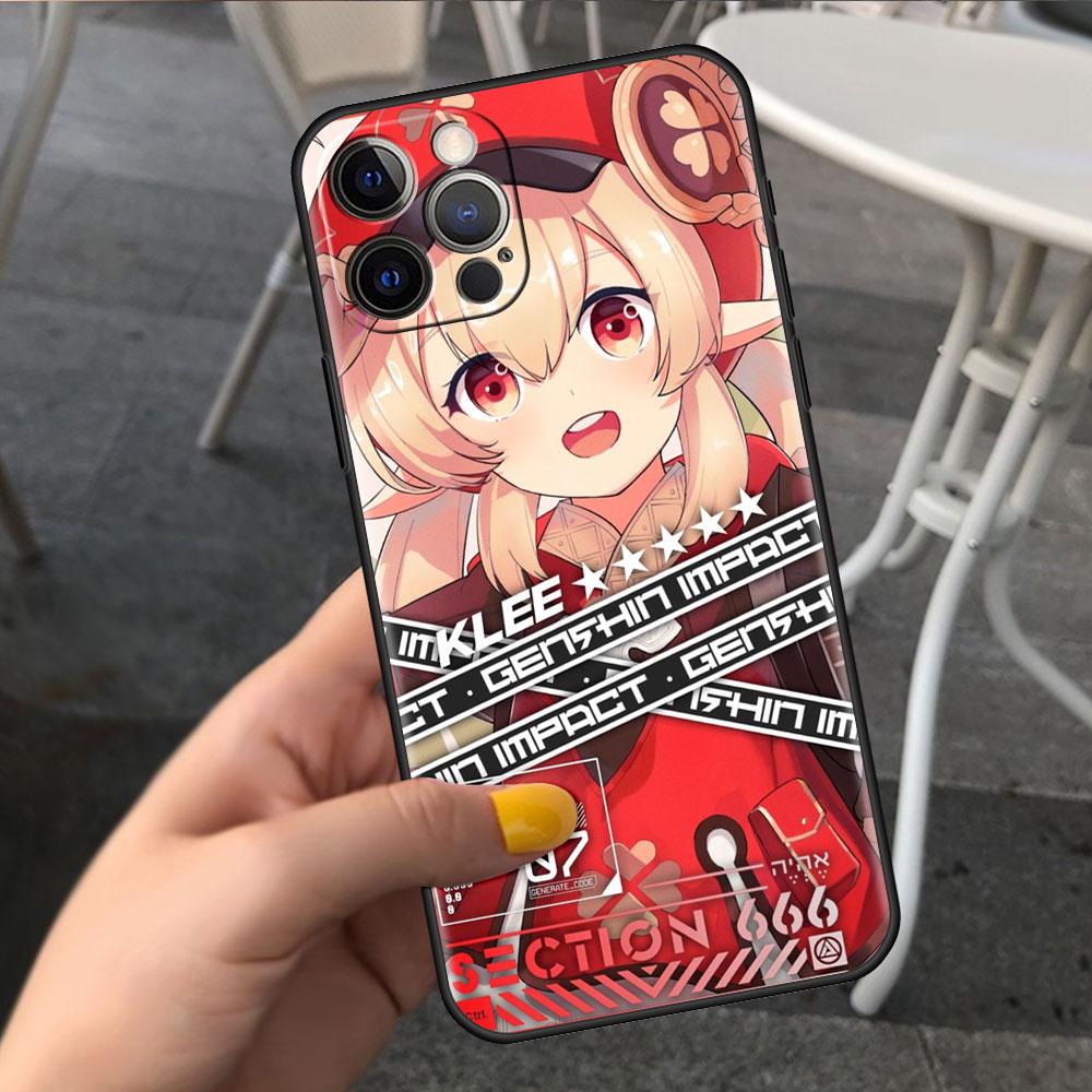 Genshin Impact Anime Case For Apple iPhone 14 13 Pro Max 12 7 8 6 6S Plus 11 Mini XR SE Soft Cover X XS Silicone Phone Funda