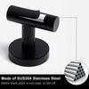 2Pcs Polished Bathroom Towel Hooks Stainless Steel Coat Robe Hook Wall Hanger with Screws Towel Rack Hang Hook for Hotel Kitchen