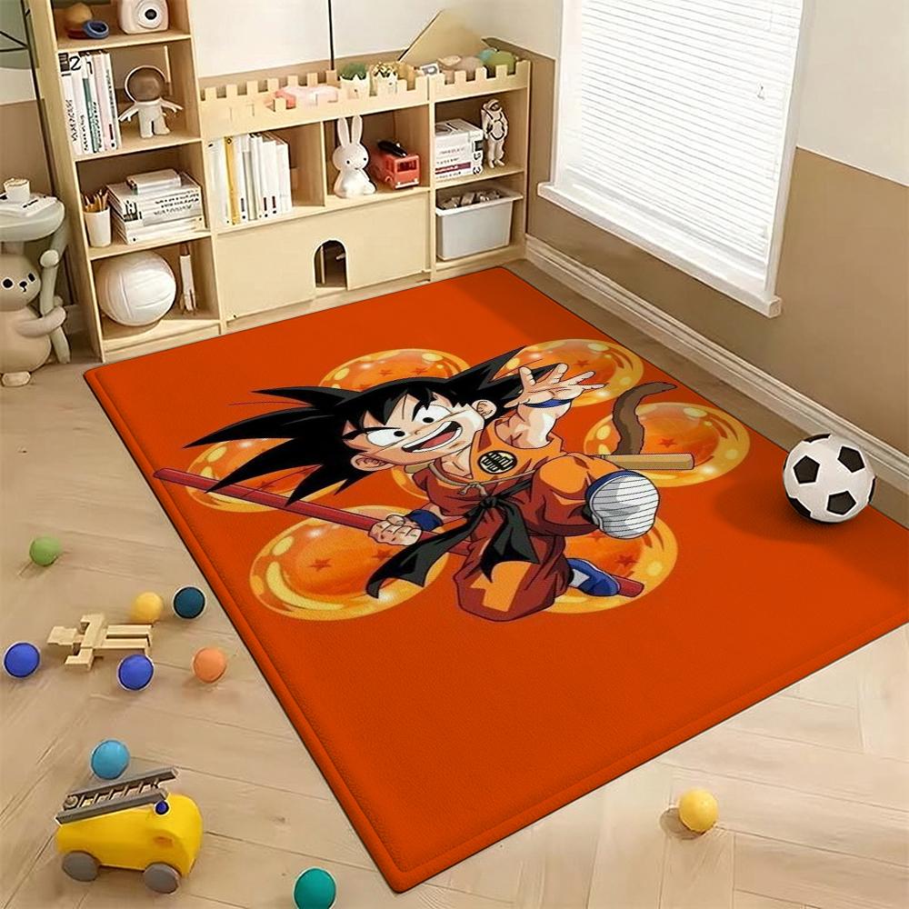 Super Saiyan Goku Patterned Rug Allseason Carpet For Kids Bedroom Play Area Home Decor Valentine'S Day Gift