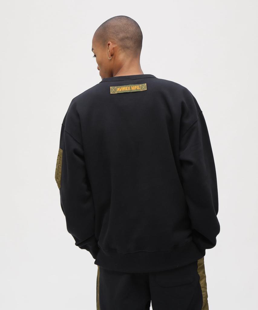 AVIREX TACTICAL CREWNECK SWEAT Men's M 011 Black 783-5932006