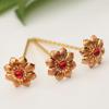 Hollow Out Thai Hair Stick Flower Gold Hair Fork Vintage Dai Style Hairpin  Hair Styling Accessory