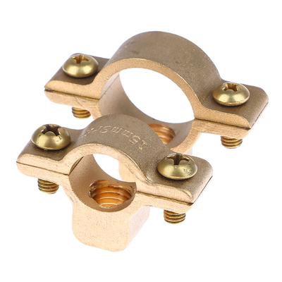 Fit 15 22 28 35 40 mm Od trubka Mosadz M10 Držiak na rúrku Držiak Držiak Pevný