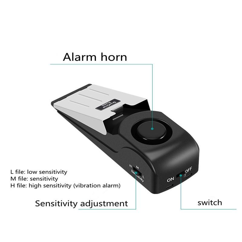 Hotel Door Burglar Alarm Door Gap Alarm Door Stopper Alarm Home Door Stop Alarm