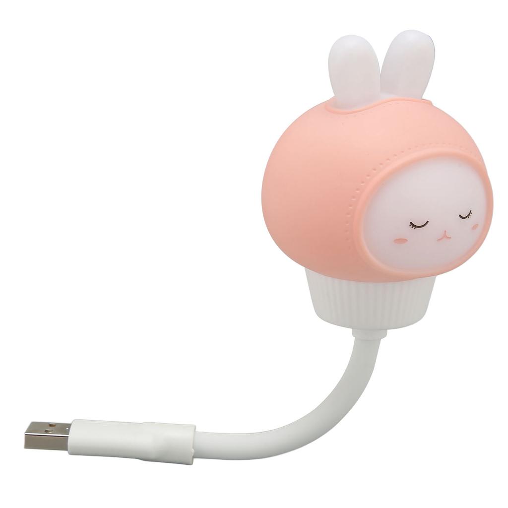 USB LED Light Voice Control 3 Brightness Timing Eye Protection Portable Cute LED Night Light for Bedroom Dormitory