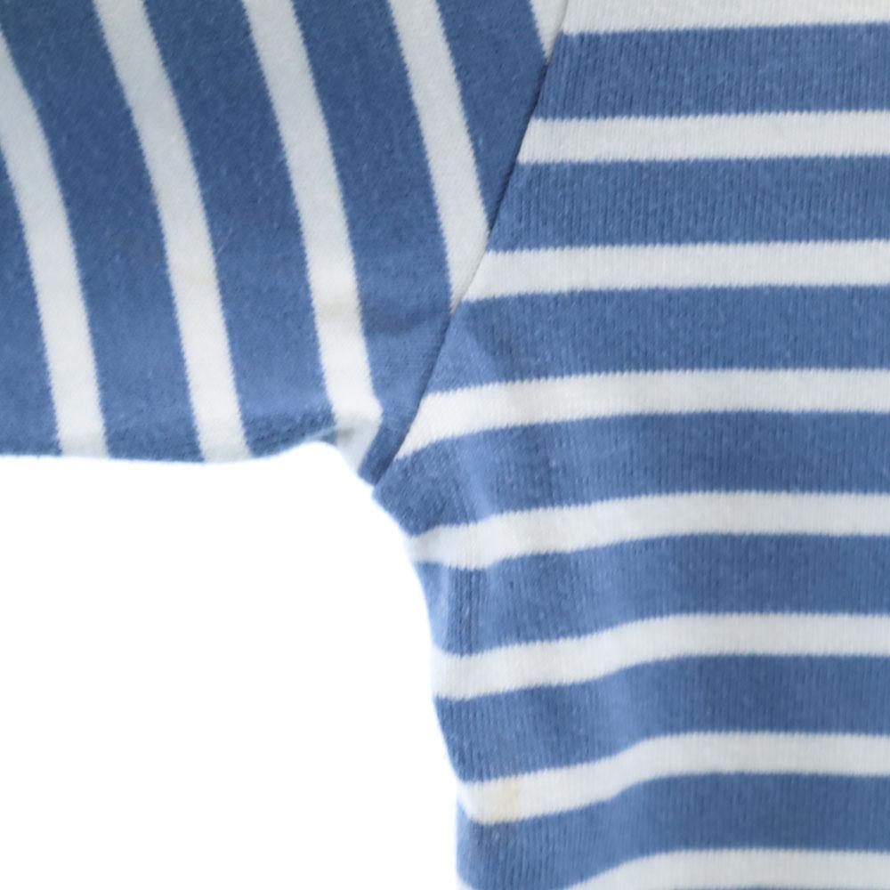 Nigel Cabourn made in Japan Border Pattern Long sleeve Cut 50 blue Men's Used