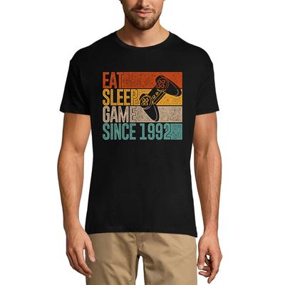 Pánske tričko Eat Sleep Game od roku 1992 – Darček k 28. narodeninám – Tričko pre hráčov
