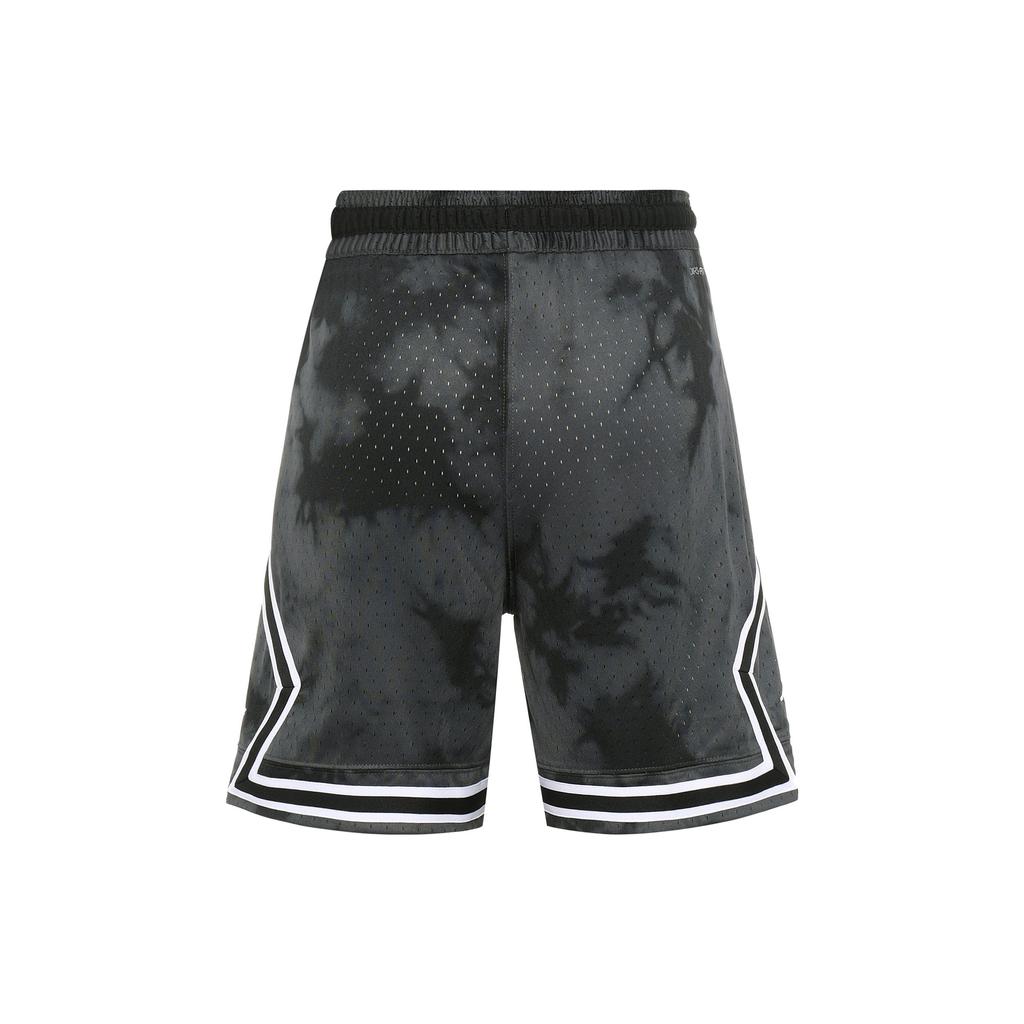 Jordan Logo Print Striped Straight-Leg Elastic Casual Shorts Men Bottoms Black DZ0563-022
