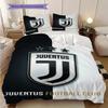 Biancheria da letto con stemma del Football Club Juventus (1 * copripiumino + 2 * federa, senza nucleo) Regalo di compleanno di Natale Copripiumino e federa