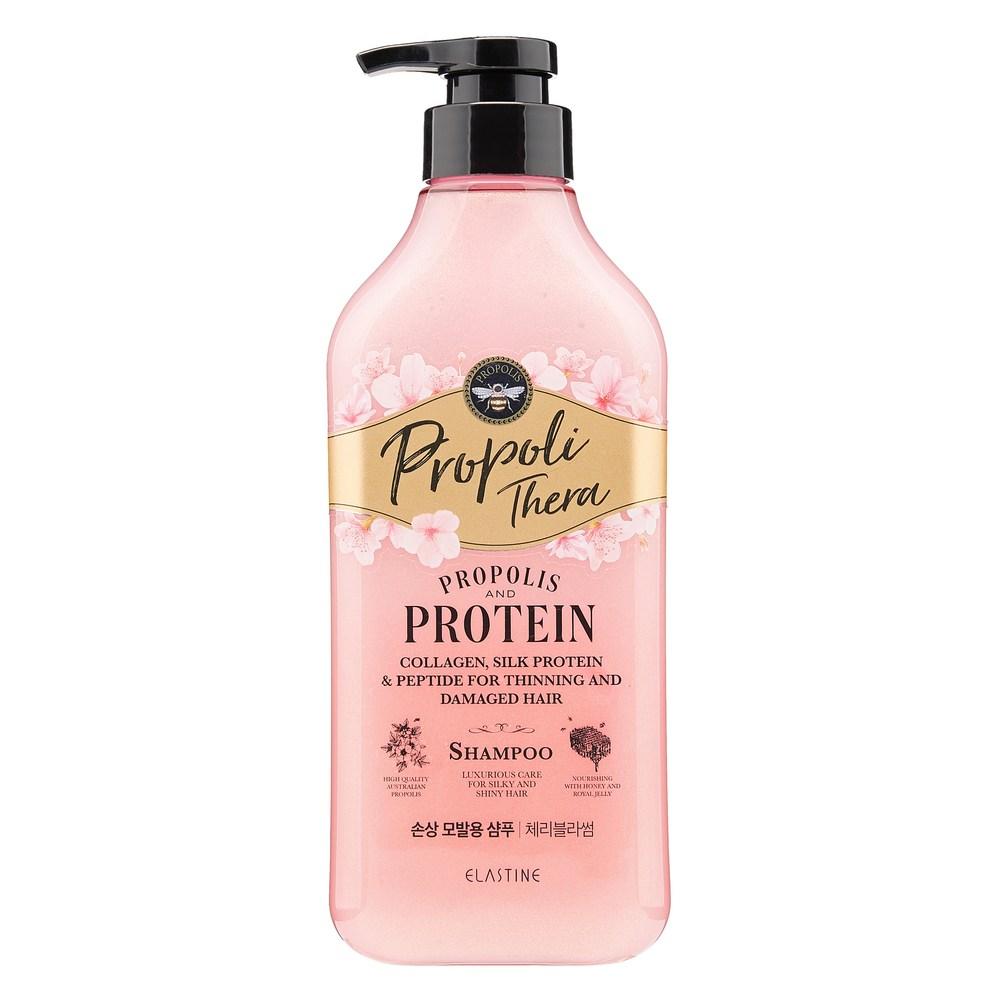 Elastin Propolithera Protein Nourishing Shampoo for Damaged Hair Cherry Blossom Scent 1 pcs 500ml