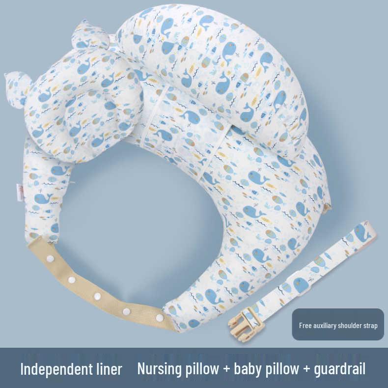 Multifunctional Nursing Pillow: Newborn Feeding, Back Support, Baby Sitting Aid