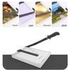 Commercial A4 Paper Cutter with 13x10 Inch Metal Base - Manual Blade Type for Office Use