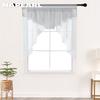 1PC NAPEARL Fashion Two Color Tulle Valance Door Curtain Short Rod Rocket Decorative Window Kitchen Curtain