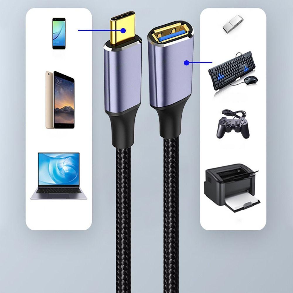 Male To Female Extension Wire Laptop OTG Adapter Line Professional Type-C To USB 3.0 A Cable