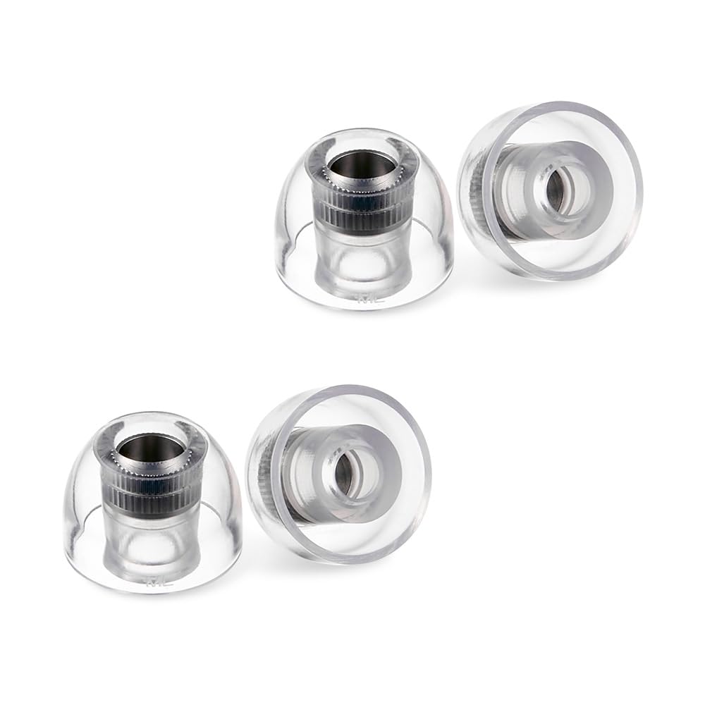 

AZLA SednaEarfit Mithryl Sound Conduction Ear Tips Surgical Stainless Steel Double Layer Reinforced Shaft Silicone Ring Finish High Frequency Low