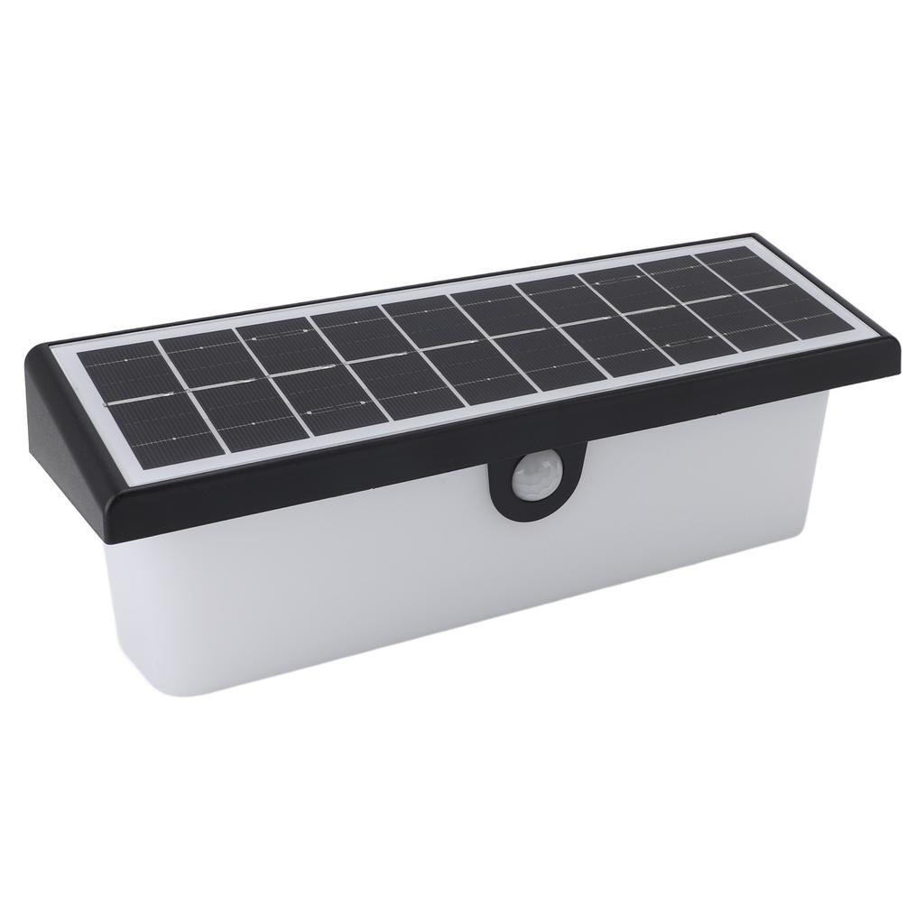 Solar Wall Light IP65 Waterproof Motion Sensing 3 Modes Outdoor LED Wall Lamp for Garden Garage