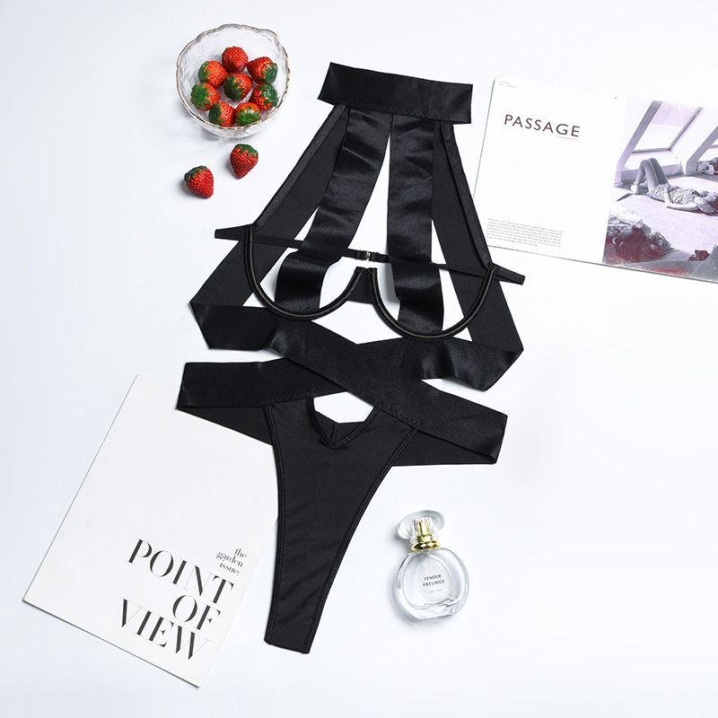 

INS Модный Стиль Сексуальный Уличный Жар Чистое Желание Ночной Бар Диско DJ Вырез Холтер Комбинезон Стильный Дизайн Black L