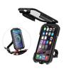 Waterproof Motorcycle Phone Holder Moto Bike Handlebar Mirror Mount for 4.7-6.8 Inch Cellphone Cycling Stand with Touch Screen